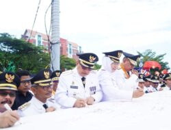 Bupati Majene Hadiri Upacara Peringatan Hari Otonomi Daerah XXVII Di Makassar