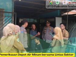 Tim Kesehatan Puskesmas Sendana I Lakukan Pemantauan Depo Air Minum di Wilayah Kerja